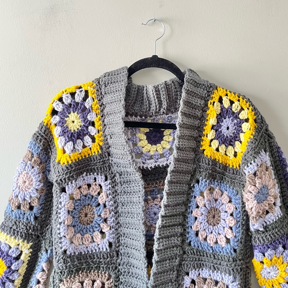 PATCHWORK CARDIGAN - Picture 3 of 4